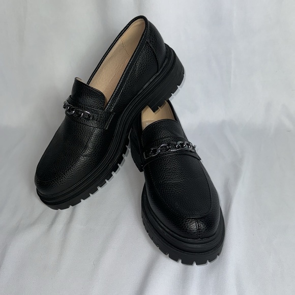 French Connection Black Platform Tatiana Loafers SIZE 9.5 - Picture 1 of 5